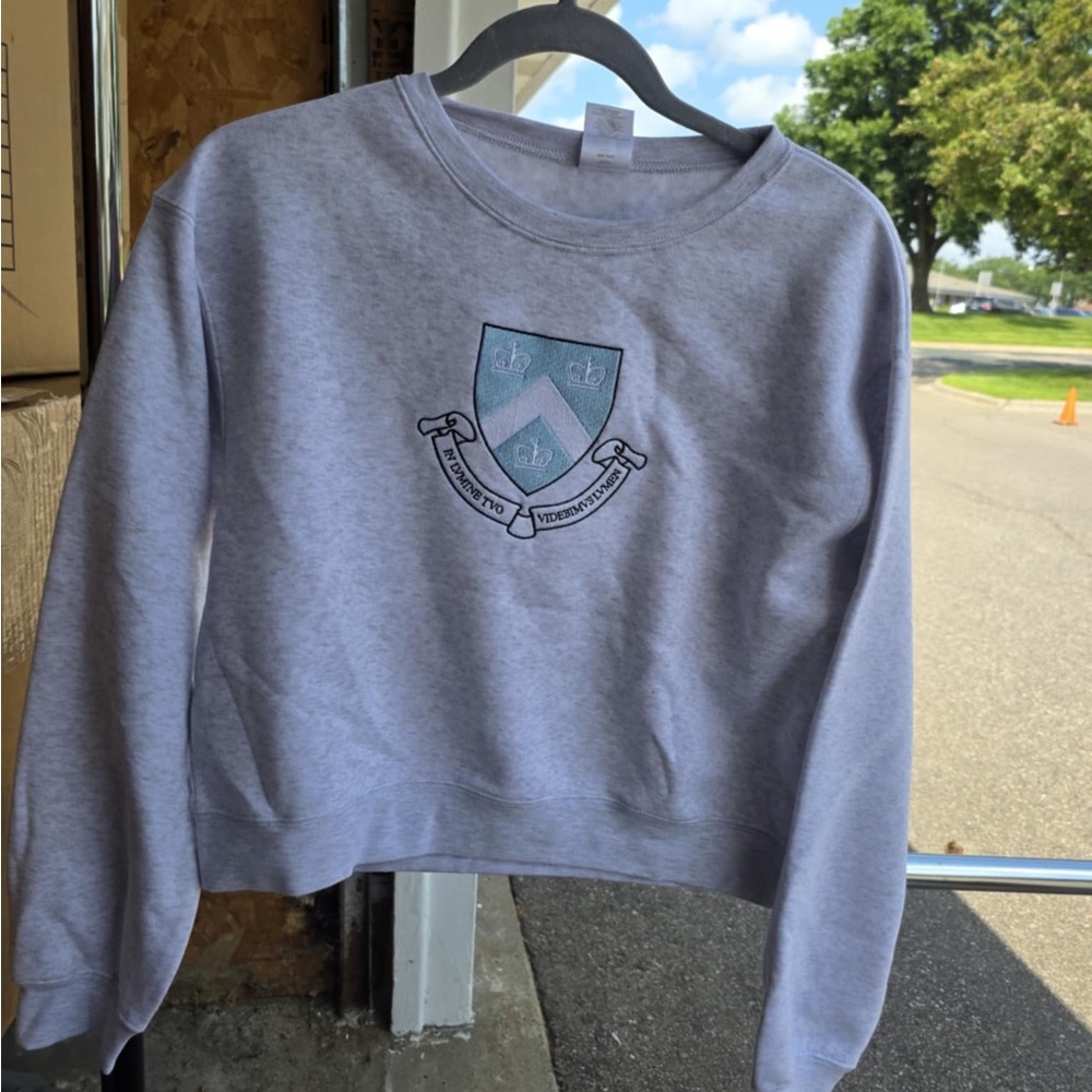Gray Columbia Crewneck Sweatshirt